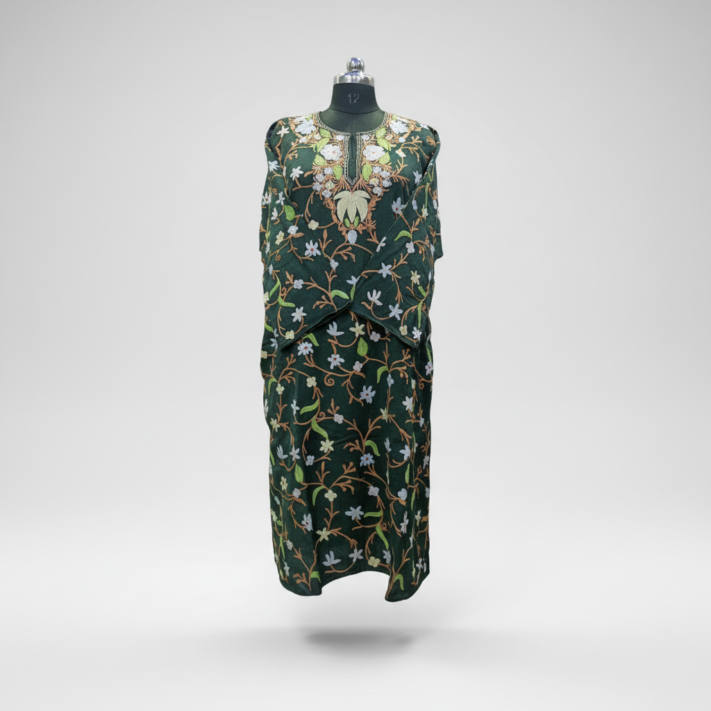 Forest Green Kashmiri Pheran