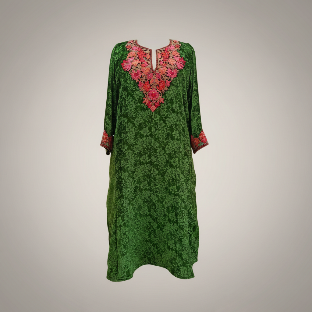 Olive Green Kashmiri Pheran